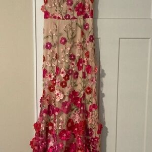 TLC Say Yes to the Prom, Floral Appliqué Dress, Sz 7/8 Jr., but fits like a 2
